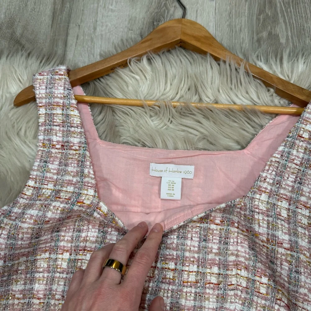 House of Harlow Pixie Dust Tweed Skirt and Top Set - Picture 4 of 8
